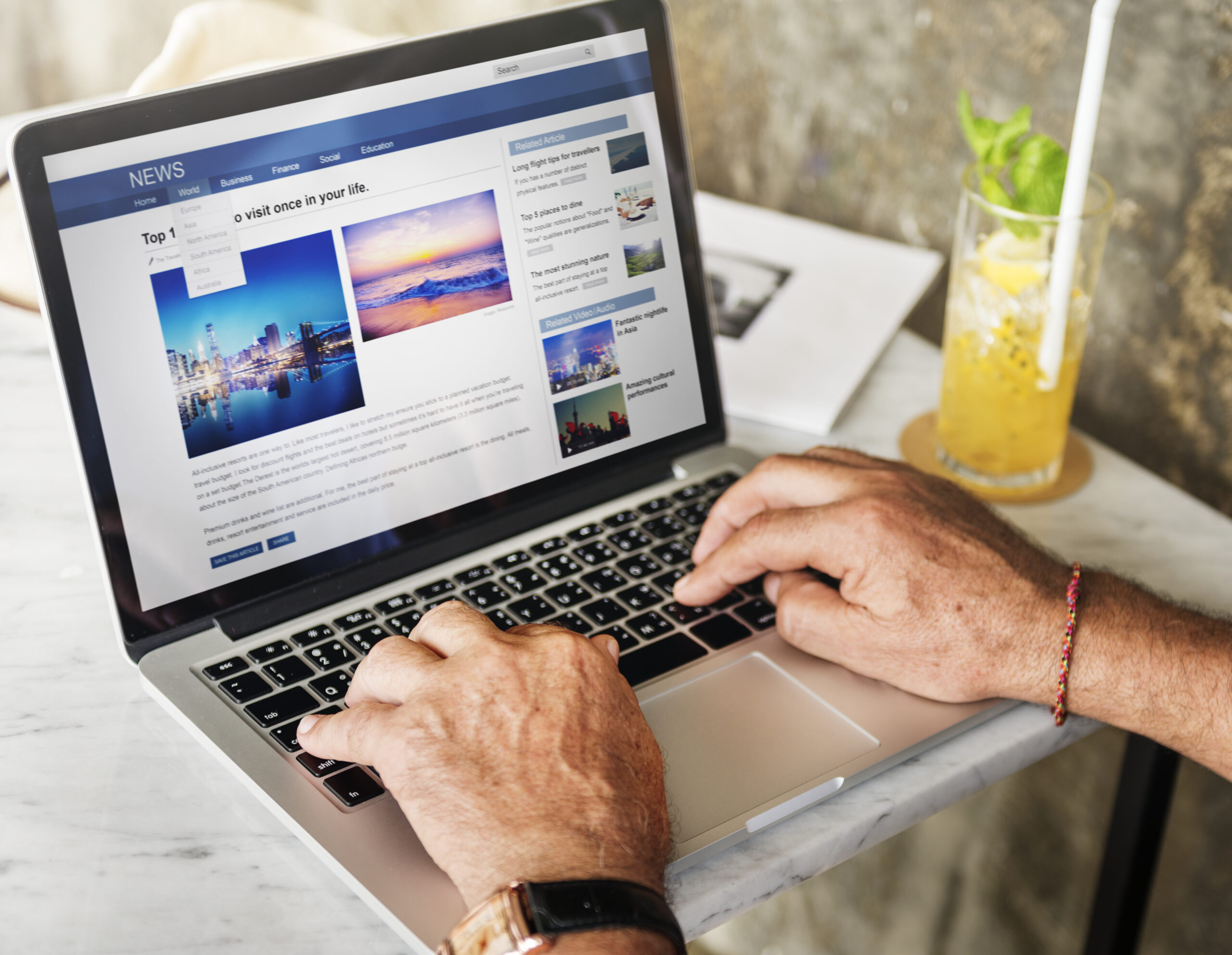 elderly man is using computer laptop scaled